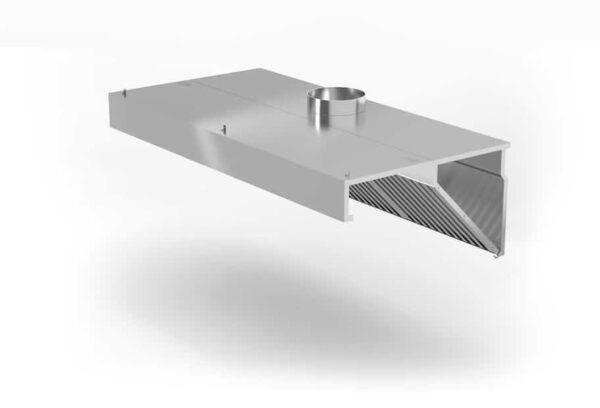 Pie sienas montējams diagonāls tvaiku nosūcējs , Profi Line, ar LED apgaismojumu, 1200x700x450mm, 229316, Hendi