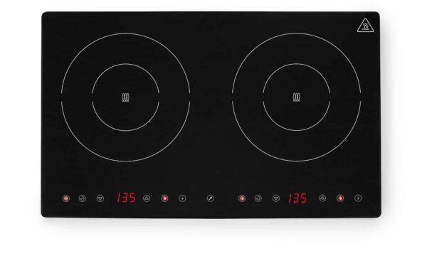 Divvietīgā indukcijas plīts, Kitchen Line, 230V/3500W, 608x370x61mm, 239414, Hendi