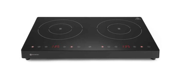 Divvietīgā indukcijas plīts, Kitchen Line, 230V/3500W, 608x370x61mm, 239414, Hendi