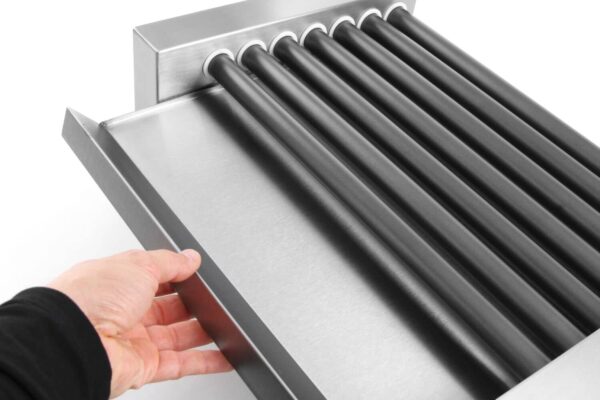 Vienas zonas rullīšu sildītājs desiņām, 7 rullīši, 230V/740W, 520x325x175mm, 268506, Hendi