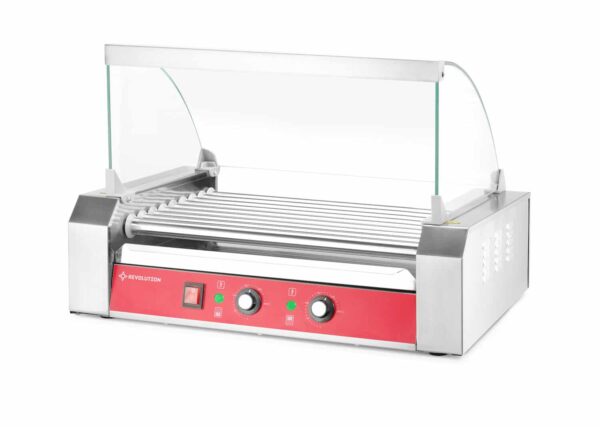 Rullīšu sildītājs desiņām – 9 rullīši, 9 rullīši, 230V/1500W, 268520, Revolution