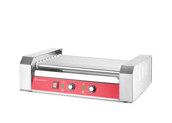 Rullīšu sildītājs desiņām – 9 rullīši, 9 rullīši, 230V/1500W, 268520, Revolution