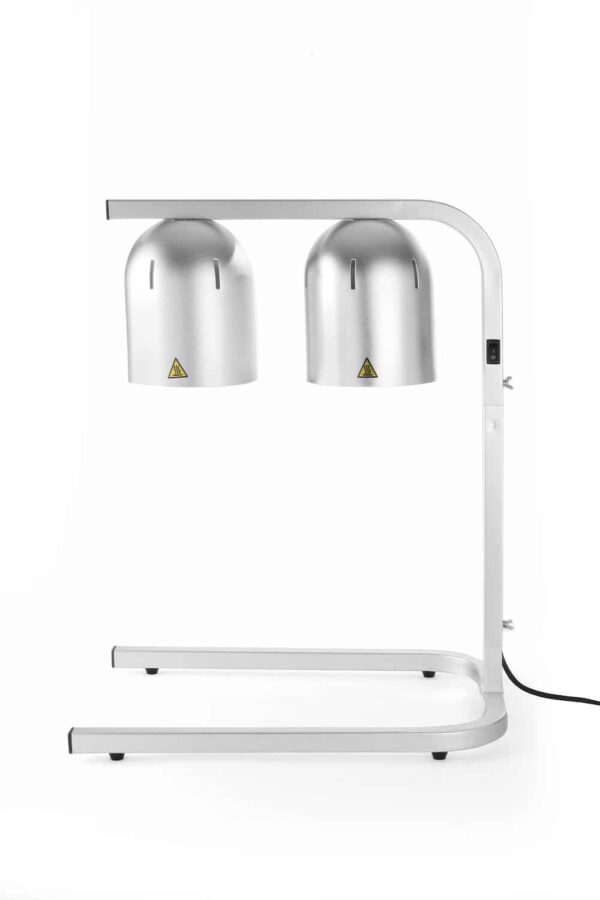 Lampa trauku uzsildīšanai, dubultā, Sudraba, 230V/500W, 453x360x790mm, 273906, Hendi