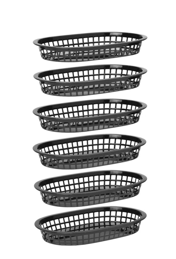 Maizes grozs, ovāls, Melns, 6 gab., 275x175x38mm, 426890, Hendi