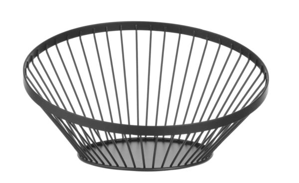 Grozs augļiem, ar slīpu malu, apaļš, melns, ø280x130mm, 427088, Hendi