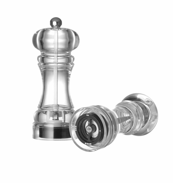 Piparu dzirnaviņas – caurspīdīgas, Piparu dzirnaviņas, Caurspīdīgs, ø58x146mm, 469507, Hendi