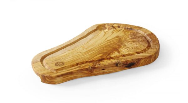 Olīvkoka servēšanas dēlis, ar rievu, 300x210x18mm, 505199, Hendi