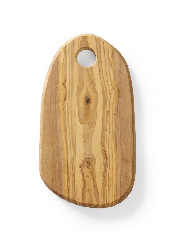 Olīvkoka servēšanas dēlis, ar caurumu, 250x165x18mm, 505229, Hendi