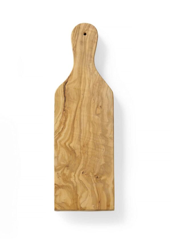 Olīvkoka servēšanas dēlis, ar rokturi, 350x120x18mm, 505243, Hendi