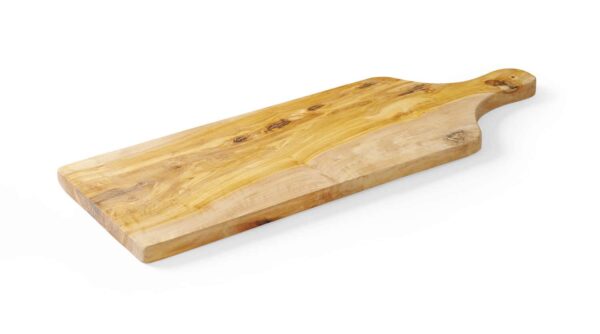 Olīvkoka servēšanas dēlis, ar rokturi, 600x200x18mm, 505267, Hendi