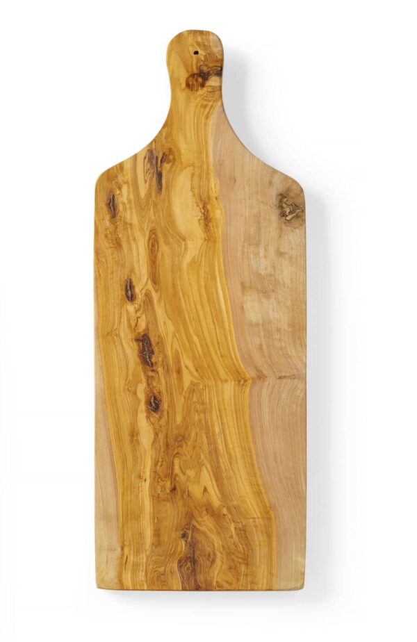 Olīvkoka servēšanas dēlis, ar rokturi, 600x200x18mm, 505267, Hendi