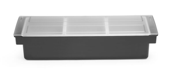 Bārmeņa sastāvdaļu kastīte – 3 ieliktņi, Melns, 480x150x(H)100mm, 552018, Bar up