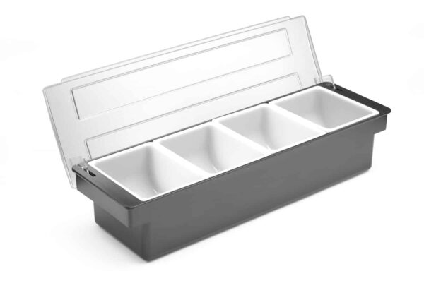 Bārmeņa sastāvdaļu kastīte – 4 ieliktņi, 480x150x(H)100mm, 552025, Bar up