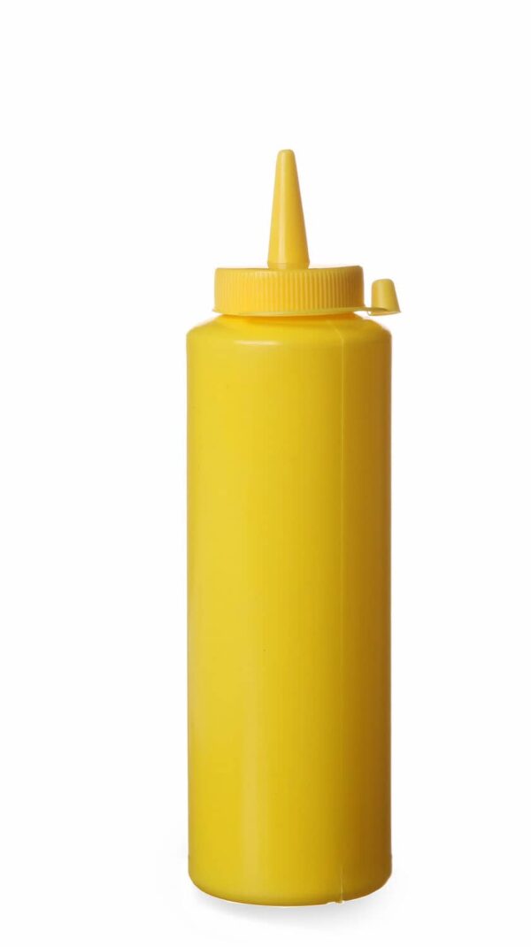 Dozatori aukstajām mērcēm, 0,7L, Dzeltens, ø70x240mm, 557907, Hendi