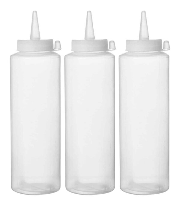 Dozatori aukstajām mērcēm - 3 gab, 0,35L, Caurspīdīgs, 3 gab., ø55x205mm, 557853, Hendi