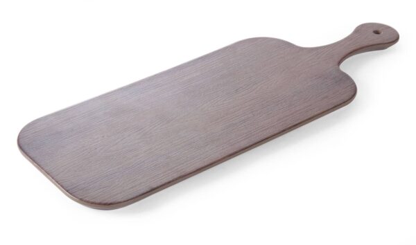 Taisnstūrveida servēšanas plāksne ar rokturi – ozola koksnes imitācija, 530x200x15mm, 561317, Hendi