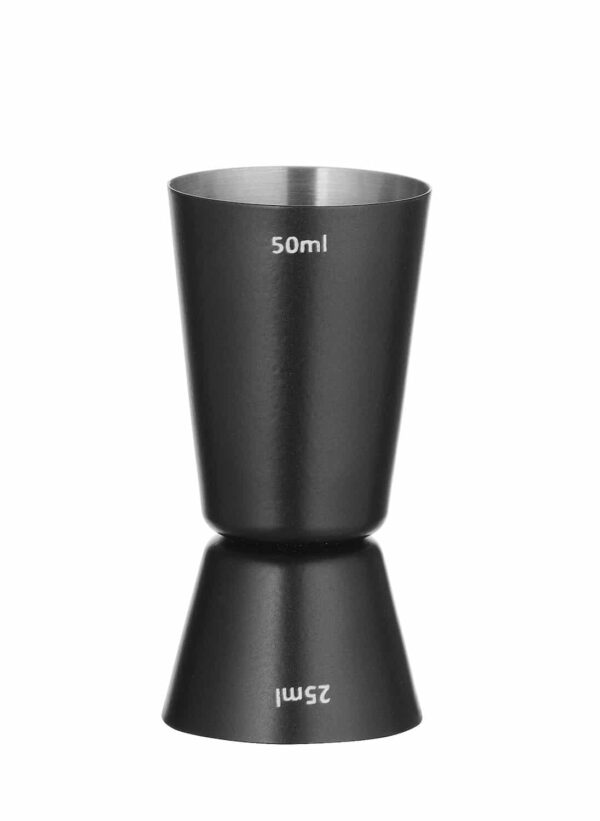Džigeris – bārmeņa mērglāze, 25ml / 50ml, Melns, ø45x(H)86mm, 596647, Bar up