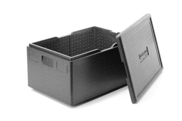 Termokonteineri, izgatavoti no piocelan, Kitchen Line, GN 1/1, 80L, Melns, 685x485x360mm, 707456, Hendi