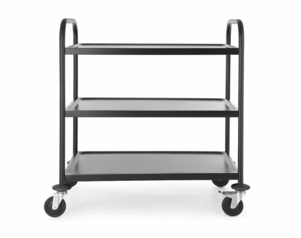 Servēšanas ratiņi, melni, matēti, 905x585x945mm, 811320, Hendi