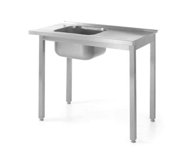 Iekraušanas / izkraušanas galds trauku mazgājamām mašīnām, patstāvīga montāža, Kitchen Line, 1000x600x850mm, 811924, Hendi