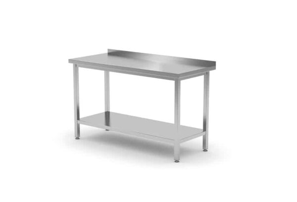 Sienas galds ar plauktu – saliekams, dziļums 700 mm, Kitchen Line, 1600x700x850 mm, 1600x700x850mm, 812754, Hendi