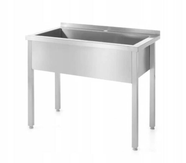 Galds ar mazgāšanas vannu – metināts, ar vienu kameru, dziļums 700 mm, kameras augstums 300 mm, Profi Line, 800x700x850mm, 812853, Hendi