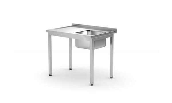 Galds ar izlietni, piestiprināms sienai, Kitchen Line, Kameras atrašanās vieta – pa labi, 1000x700x850 mm, 1000x700x850mm, 812884, Hendi