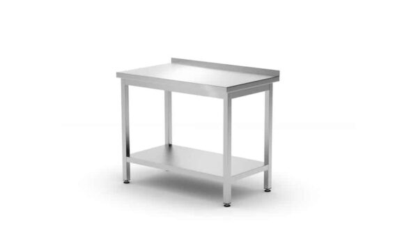 Sienas darba galds Budget Line ar plauktu – saliekams, dziļums – 600 mm, Budget Line, 800x600x850mm, 817261, Hendi