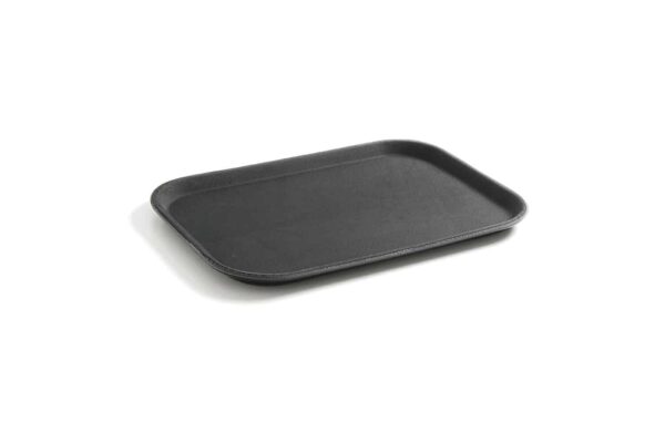 Servēšanas paplāte no polipropilēna, neslīdoša, taisnstūrveida, melna, GN 1/1, 530x325mm, 878101, Hendi