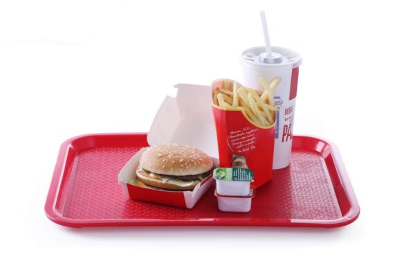 Vidējā paplāte no polipropilēna „Fast Food”, Sarkans, 305x415x20mm, 878910, Hendi