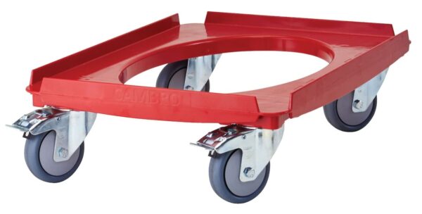 Camdolly ratiņi Cam GoBox izolētām tvertnēm, GN 1/1, sarkana krāsa, Sarkans, 692x426x167mm, CD3253EPP158, Cambro