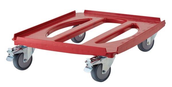 Camdolly ratiņi izolācijas konteineriem Cam GoBox 4060, sarkana krāsa, Sarkans, 710x510x167mm, CD4060EPP158, Cambro