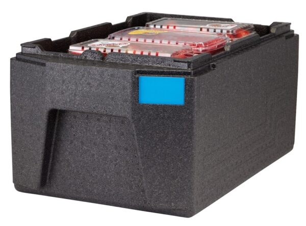 Cam GoBox izolēts augšējās ielādes konteiners, GN 1/1, 46 l, Melns, 680x400x321mm, EPP180LH110, Cambro