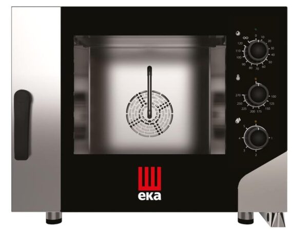 Konvekcijas tvaiku krāsns „Millennial Smart Bakery”, 4 × 600 × 400 mm – ar elektromehānisku vadību, elektriska, 400V/7800W, 850x1044x(H)700mm, MKF464S, Tecnoeka