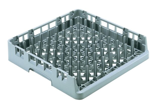Atvērts grozs trauku mazgājamās mašīnas Camrack paplātēm, pelēks, pelēka krāsa, Gaiši pelēks, 500x500x101mm, OETR314151, Cambro