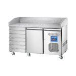 Picas galds ar 1 durvīm un atvilktnēm, 600x400 mm, 390 l, 1515x800x1000 mm, Stalgast