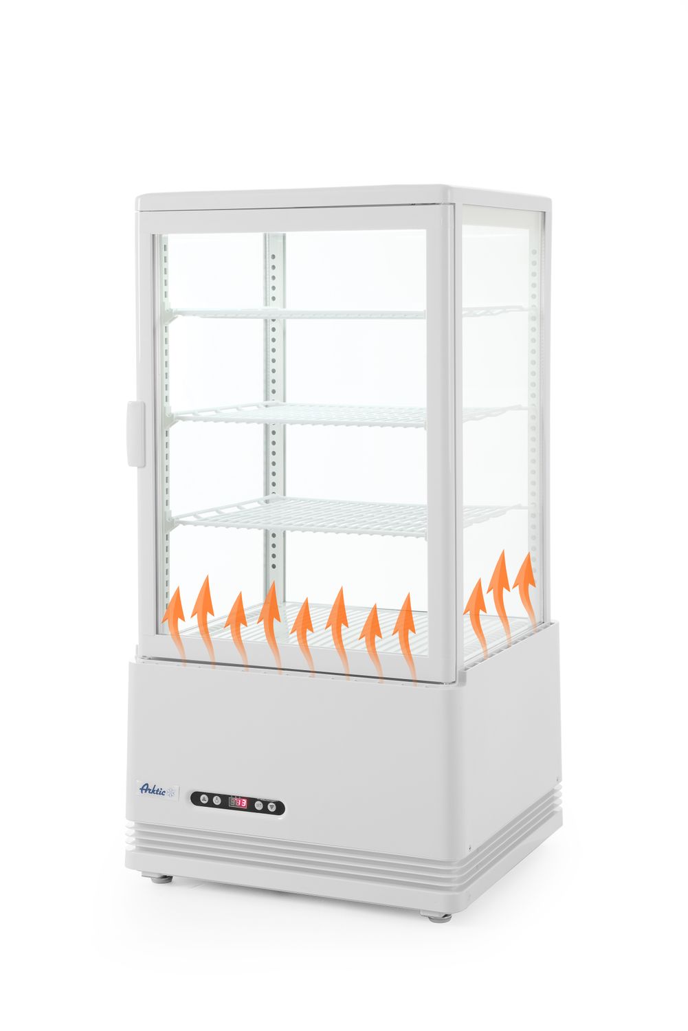 08711369233634_2 Atdzesēts displeja skapis, 68 l, Arktic, balta krāsa, 230V/170W, 444x397x(H)875mm