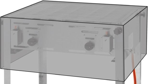 144923_2016 Apvalks, HENDI, Grils - / Roast- Master Maxi 154717 154878, 720x560x(H)360mm
