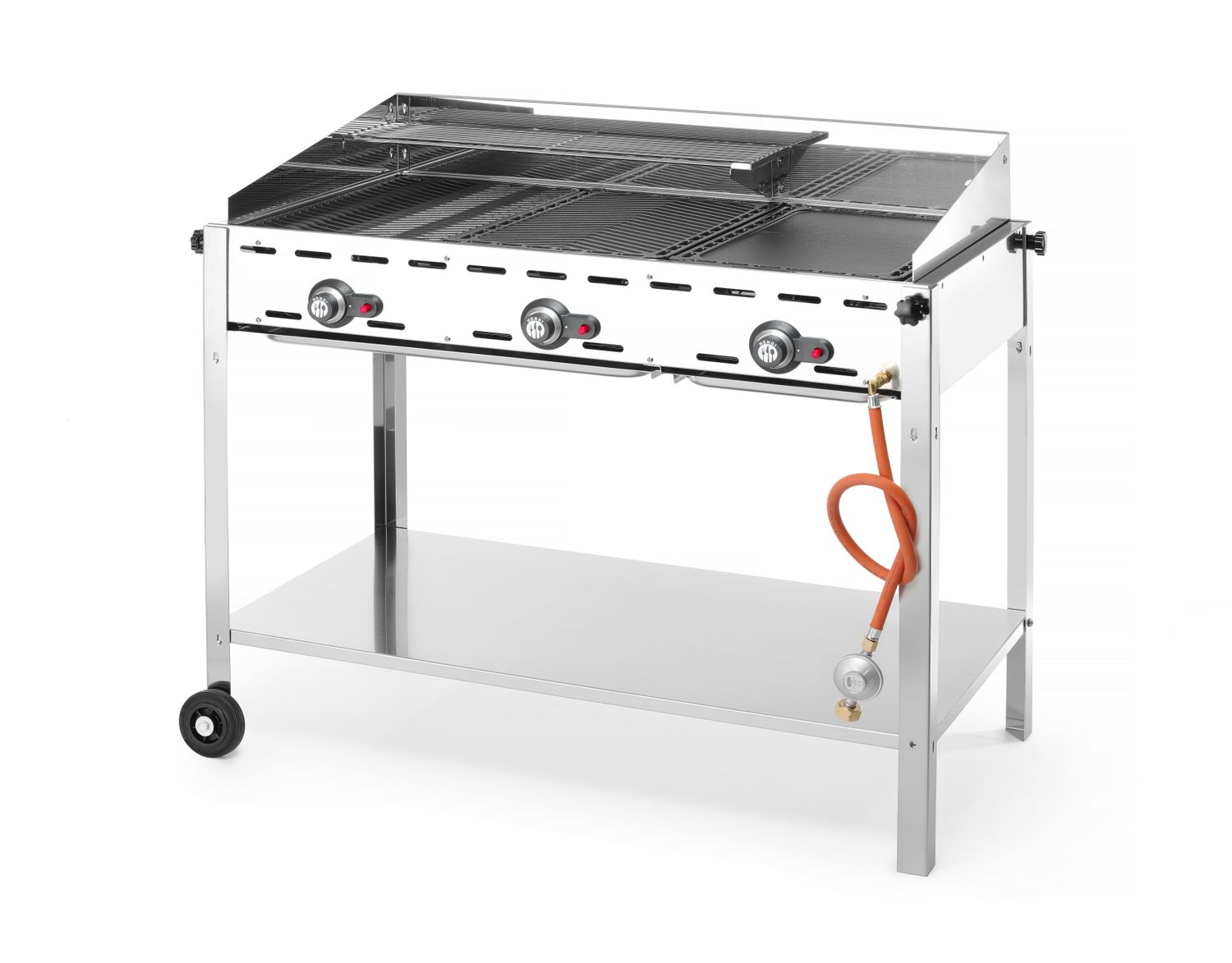 149591_OBW_2024_01 Gāzes grils Grill Green Fire Profi - 3 gāzes degļi, HENDI, Profi Line, 17,4kW, 1078x612x(H)825mm