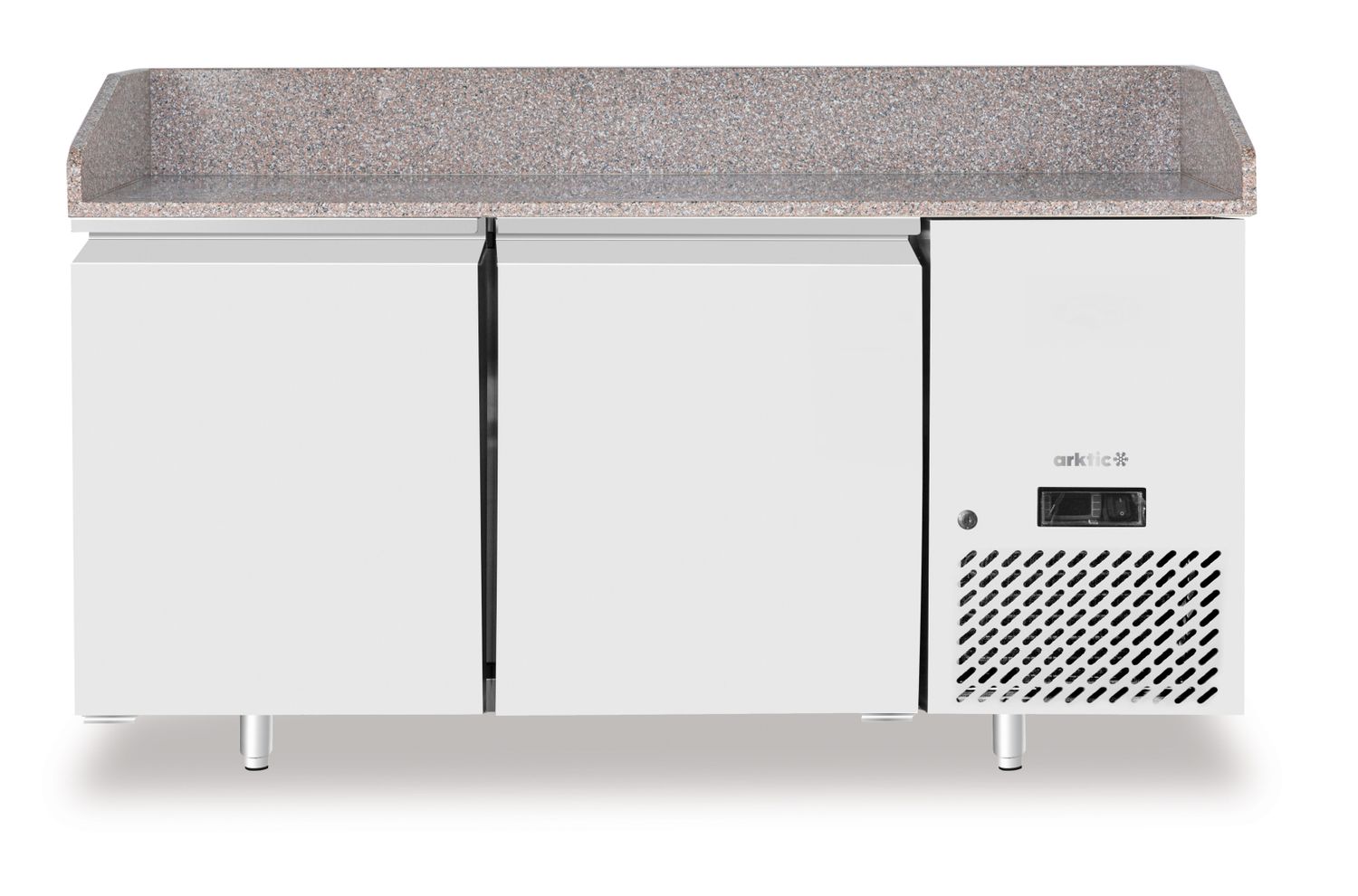220245_2025 Picas dzesēšanas galds ar granīta darba virsmu, 2 durvis, Arktic, 250L, Granīts, 230V/250W, 1510x800x(H)875mm